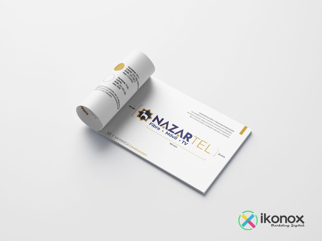 Manual de identidad corporativa realizado por Ikonox Marketing Digital