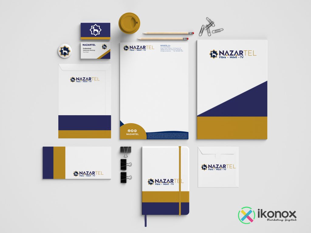 Papelería corporativa realizada por Ikonox Marketing Digital